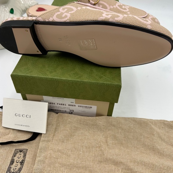 Women’s Gucci Princetown slipper in jumbo GG Carmel canvas size 39 made in Italy - Picture 8 of 8